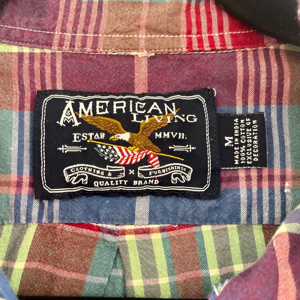 Medium Vintage Plaid Button Down Shirt - Picture 3 of 3